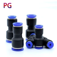 pneumatic fittings plastic connector pg 4mm 6mm 8mm 10mm 12mm air water hose tube push in straight gas quick connections 1510p