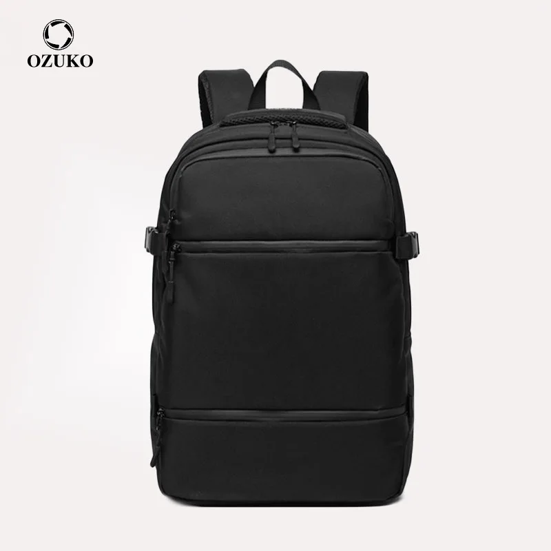 

OZUKO New Waterproof Men Backpack Multifunctional 15.6 inch Laptop Backpacks Causal School Bags for Teenager Travel Male Mochila