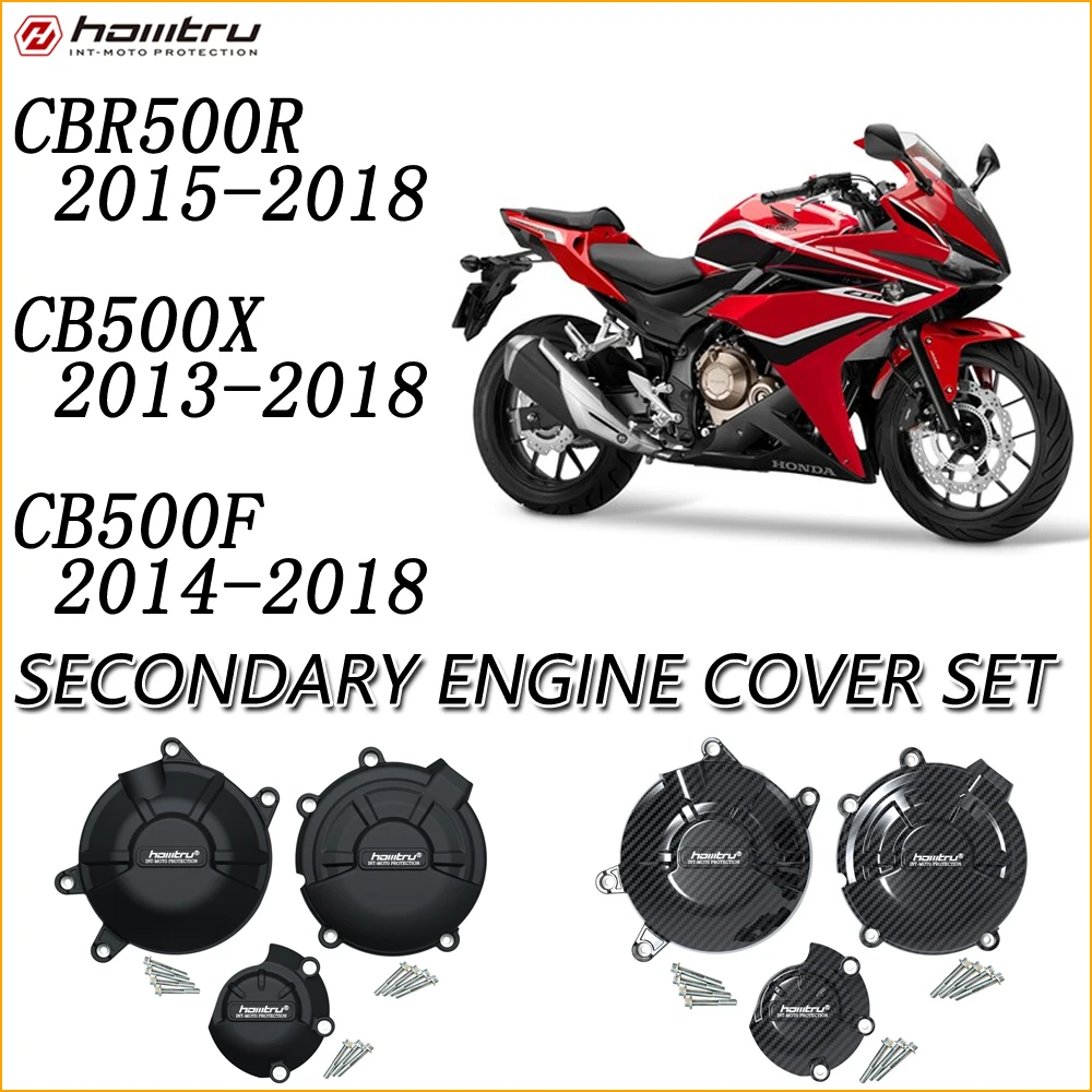 

For HONDA CB500X 2013-2018 CB500F 2014-2018 CBR500R 2015-2018 Motorcycle Engine Cover Clutch Cover Protection Set Accessories