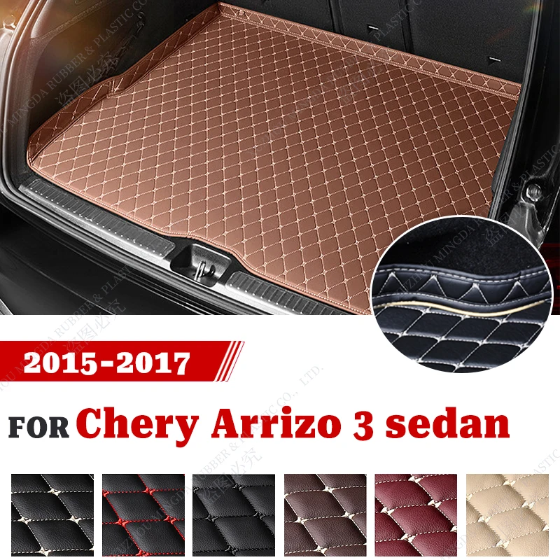 

Коврик для багажника автомобиля для Chery Arrizo 3 Sedan 2015 2016 2017, пользовательские автомобильные аксессуары, украшение интерьера автомобиля