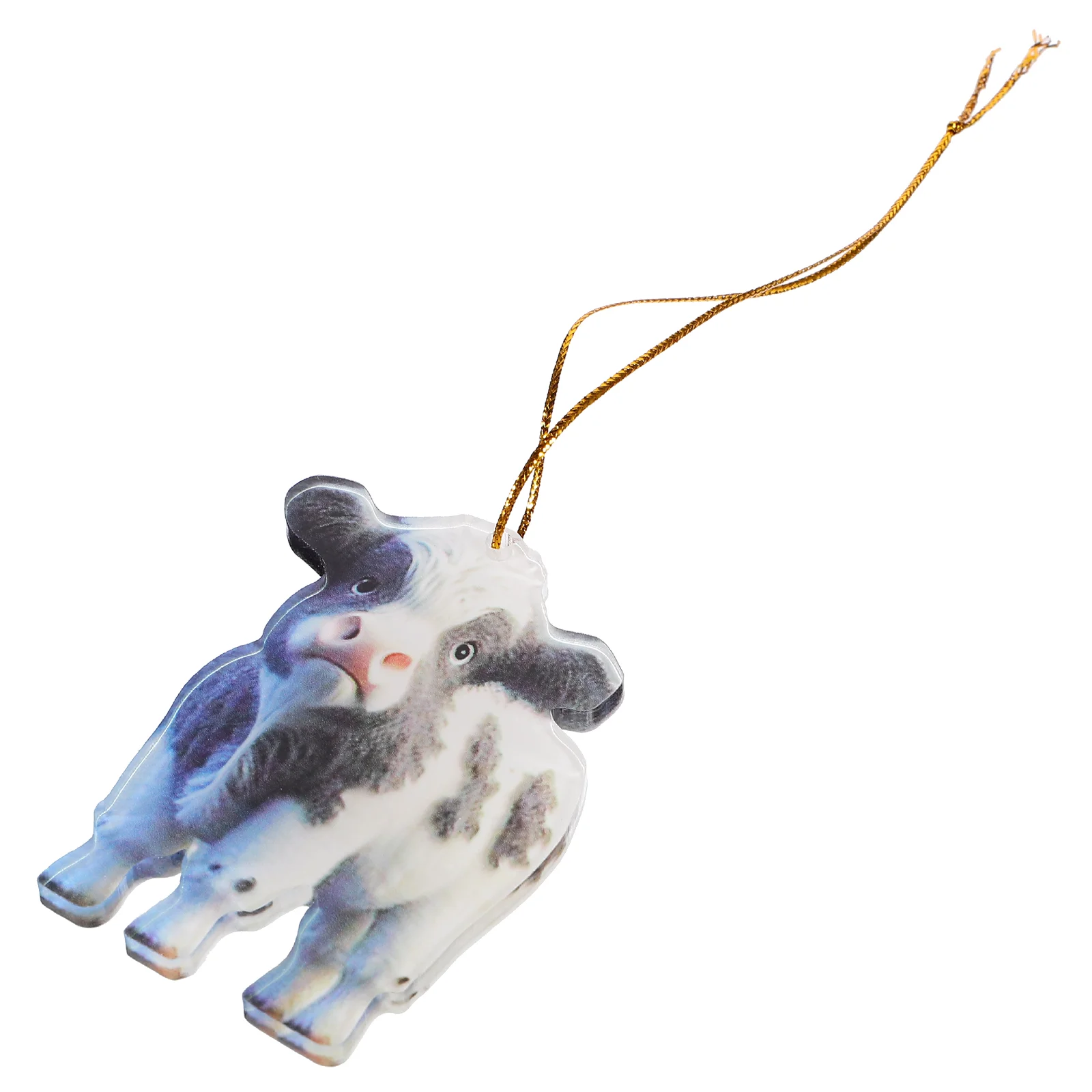 

Car Ornaments Highland Cow Decor Decorations DIY Cartoon Pendant Cows Shape Decorate Hanging