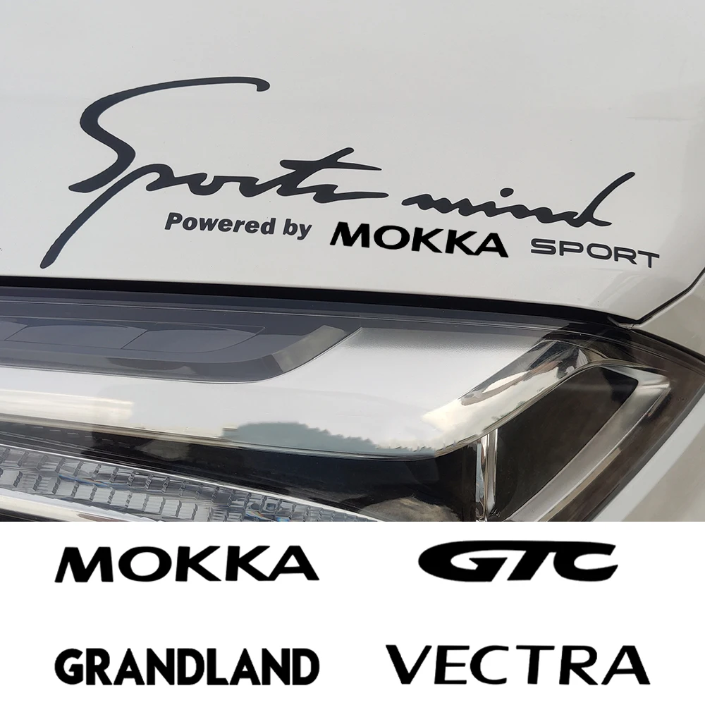 2 шт. автомобильная наклейка на капот в спортивном стиле для OPEL OMEGA AMPERA ANTARA GRANDLAND