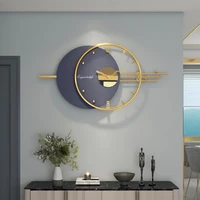 luxury metal wall clock modern design geometric iron wrought clock handmade mute wall clocks for living room bedroom zegar