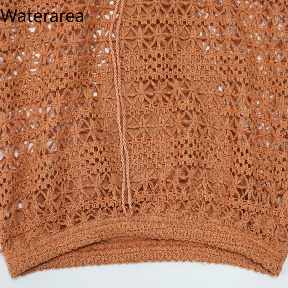 Сексуальный прозрачный кружевной Женский комплект Waterarea модный однотонный