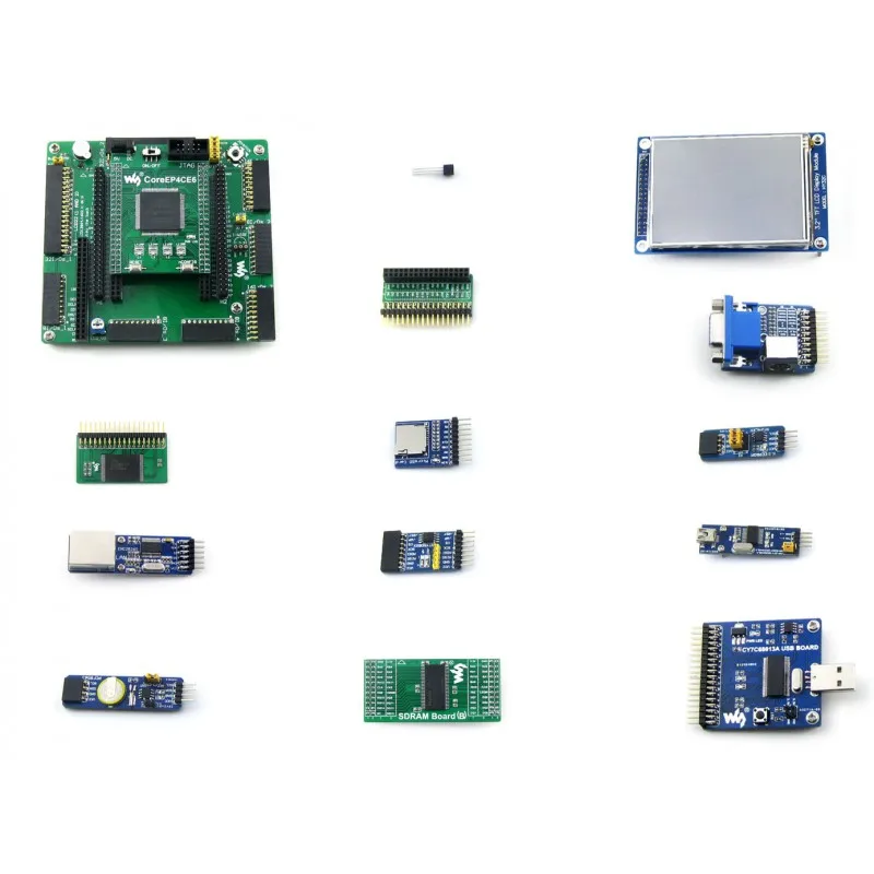 OpenEP4CE6-C посылка A, FPGA макетная плата, разработанная для ALTERA Cyclone IV Series, имеет встроенный EP4CE6.