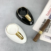 ceramic cigar ashtray portable round cigar ashtray creative ashtray