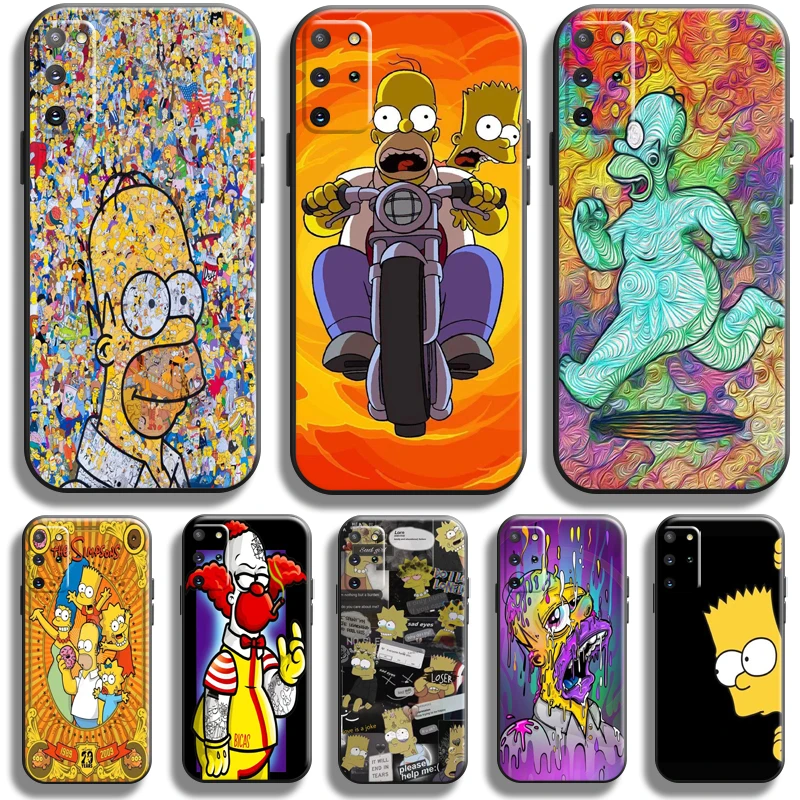 

Homer S-Simpsons Family For Samsung Galaxy S22 S21 S20 FE Ultra S22 S21 S20 Plus 5G Phone Case Silicone Cover Soft Funda