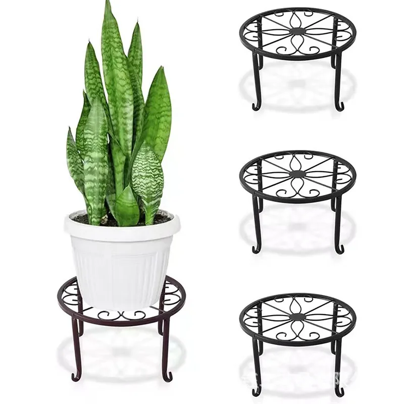 

Holder Duty Rustproof Stands Potted Round Indoor Stands Plant Iron Flower Outdoor Rack Plant Metal Pot Support