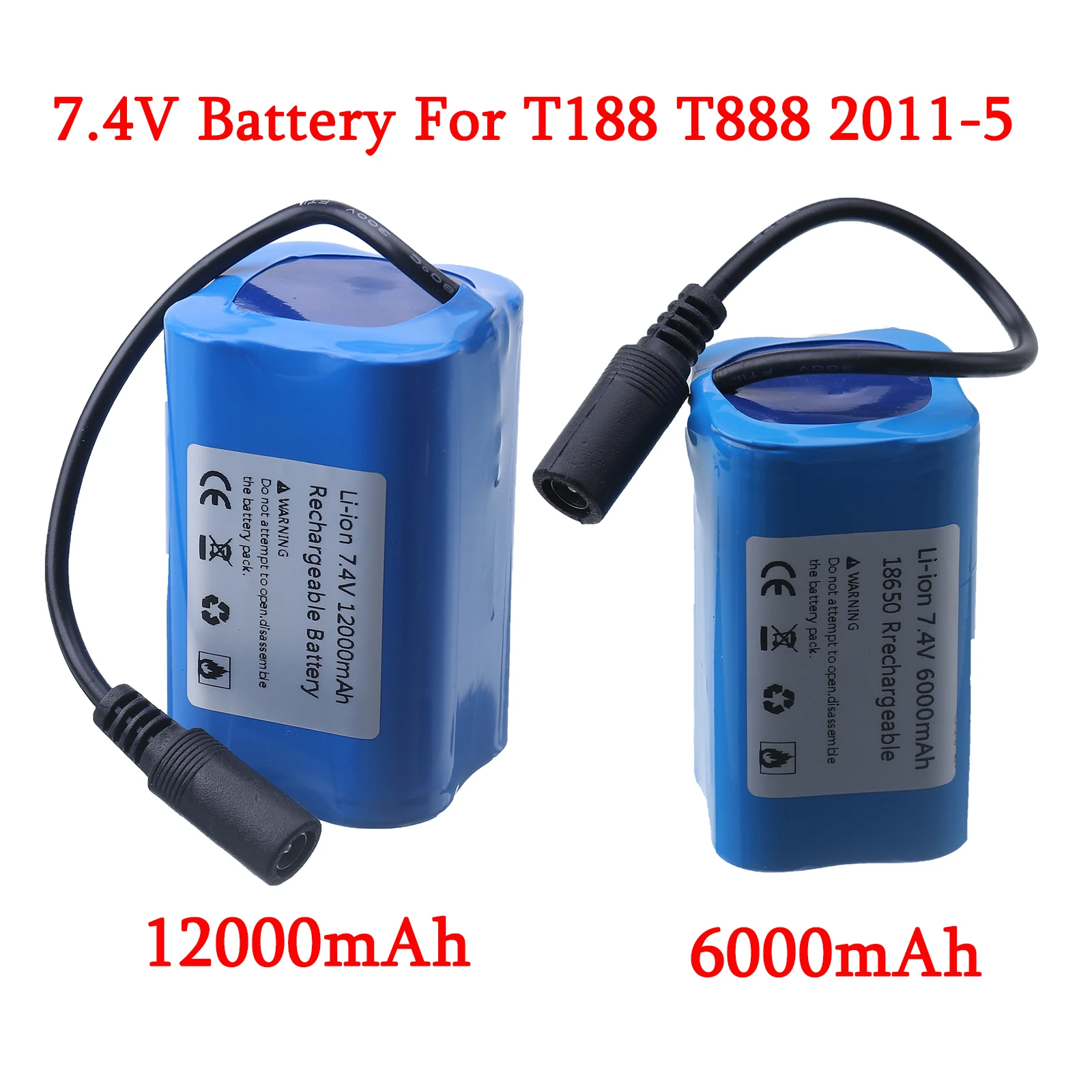 1 шт. 2011-5 T188 T888 C18 V007 запасная батарея для дистанционного управления лодкой 7 4 В 12000