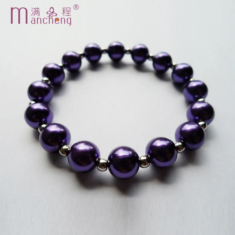 Щупальца Тики Романтический браслет на Хэллоуин Kralen Темно-фиолетовые жемчужные