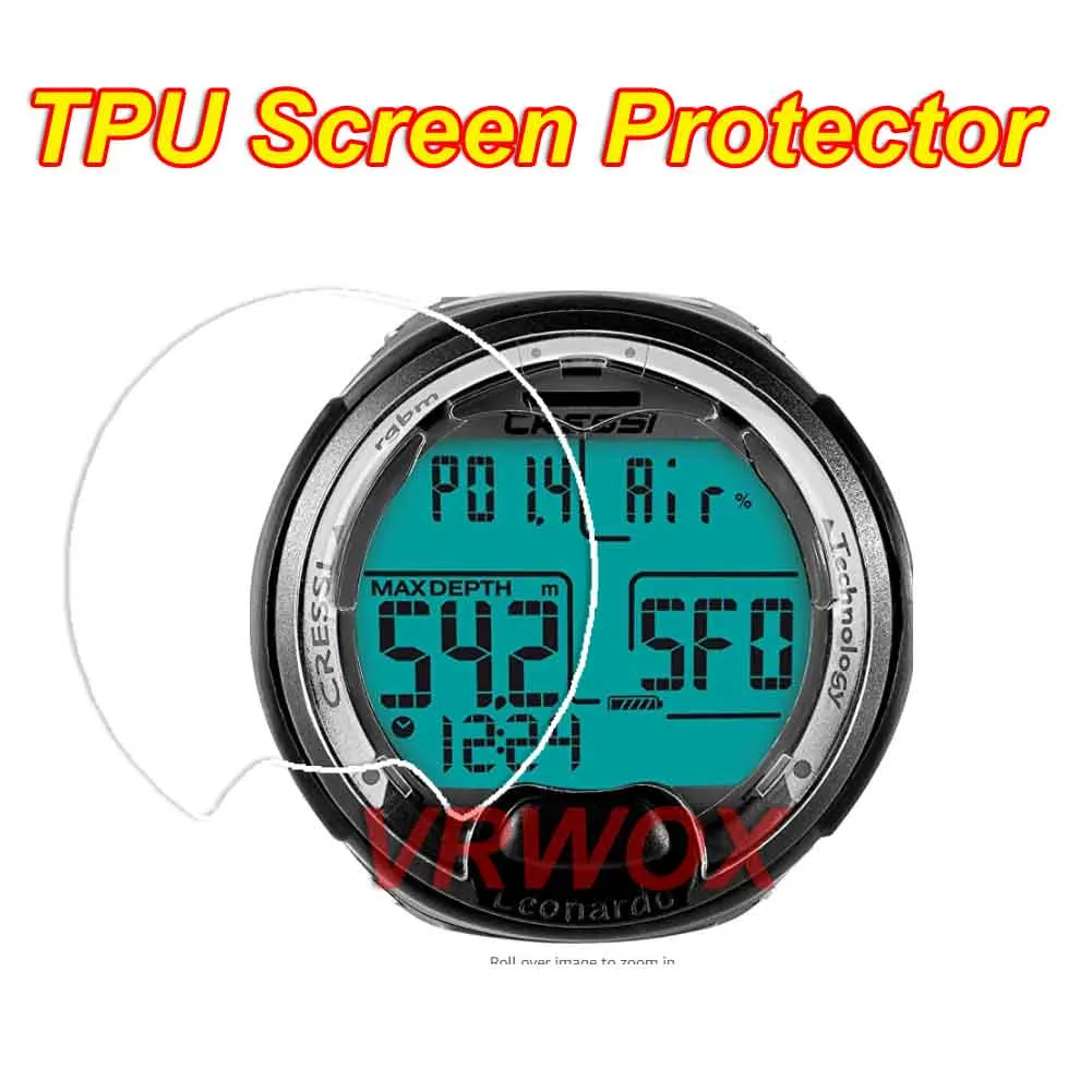 

3Pcs Protector For Leonardo Underwater Single Button Diving Computer Watch Film Clear TPU Nano Screen Guard Accessories