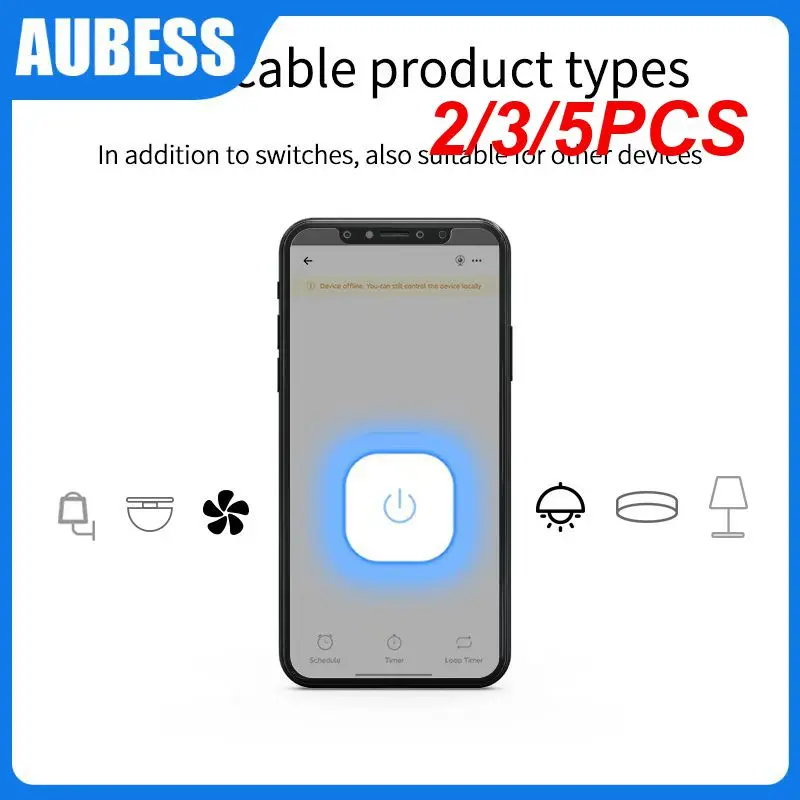 

2/3/5PCS Mini Switch Module Timing Smart Home Automation Smart Breaker Supporte 2-way Control Remote Control
