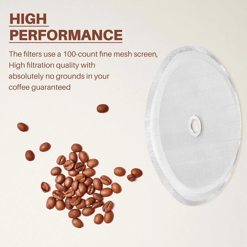 Сменный фильтр для французского пресса многоразовый сетчатый из нержавеющей