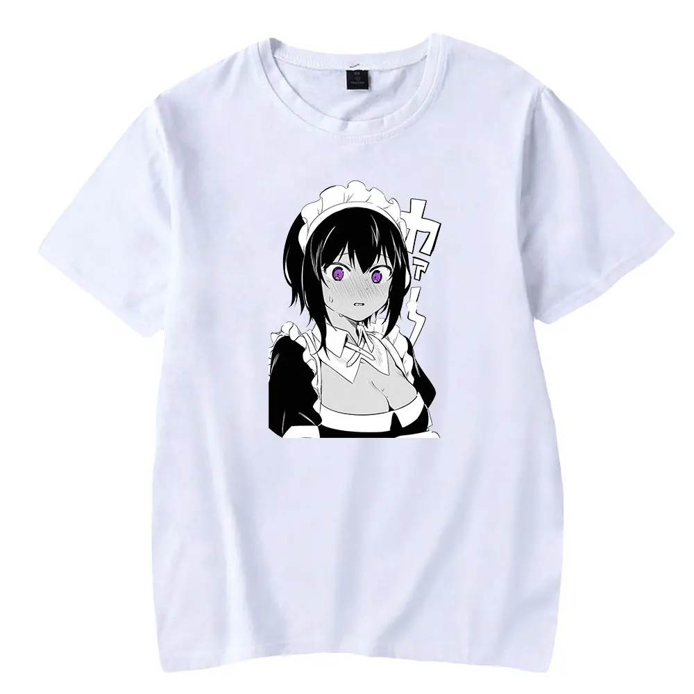 2023 Saikin Yatotta Maid ga Ayashii T shirt Streetwear Short Sleeve Anime Tees Cosplay Pullover Fashion Crewneck Tshirt Tops