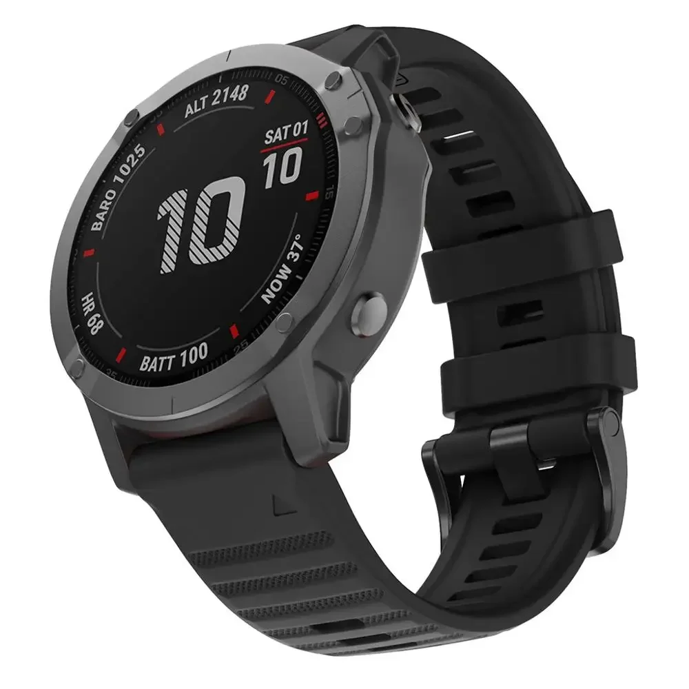 Силиконовый ремешок 22 26 мм для Garmin Fenix 6X 6 6S 7X 7 5X 5 5S 3HR 935 Смарт-часы Correa Easyfit Wrist Band
