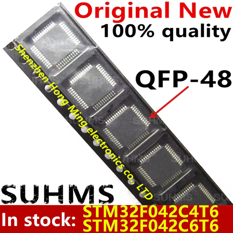 Микросхема STM32F042C4T6 STM32F042C6T6 STM32F 042C4T6 042C6T6 QFP-48