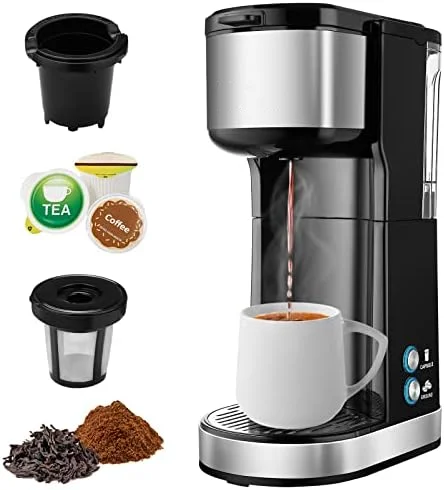 

Serve Maker K Cup with Reservoir, Small Pod Maker 6-14 OZ Brew Size, Mini Single Cup Maker Fit Travel Cups, Personal makers