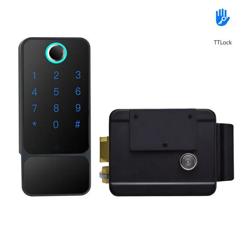 

Smart Fingerprint Door Lock Waterproof IP65 Outdoor Gate Bluetooth TTLock Passcode RFID IC Card Keyless Enter Electronic Locks