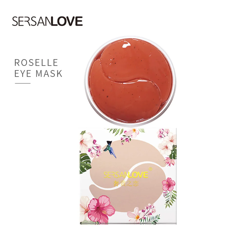 

Face Care Roselle Firm Eye Mask Moisturizing Brighten Fades Dark Circles Improves Eye Bags Anti Wrinkle Patches Skin Care Mask