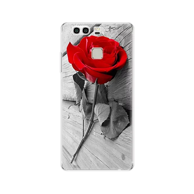 

cover phone case for huawei P9 LITE PLUS 2016 soft tpu silicon back cover 360 full protective printing transparent coque