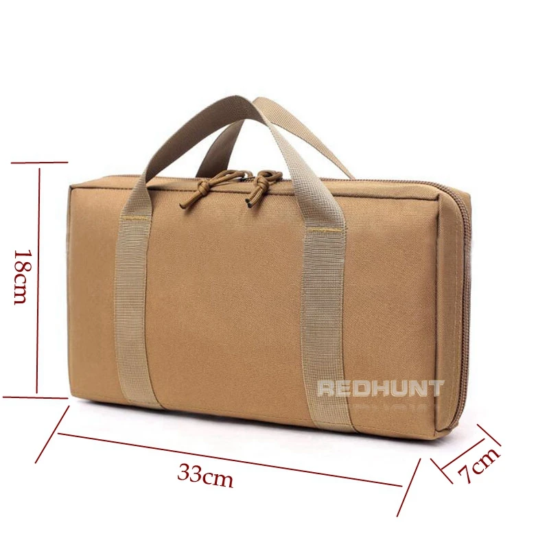 33cm Multi-pockets Nylon Gun Bag Tactical Rifle Fishing Backpack For Glock Beretta 1911 Airsoft Shootgun Bags Hunting Gear