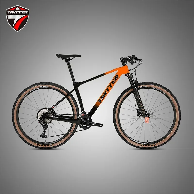 

TWITTER PREDATORpro RS-13S Internal Routing Oil Brakes XC Class 27.5/29" MTB T900 Carbon Fiber Mountain Bike велосипед мужской