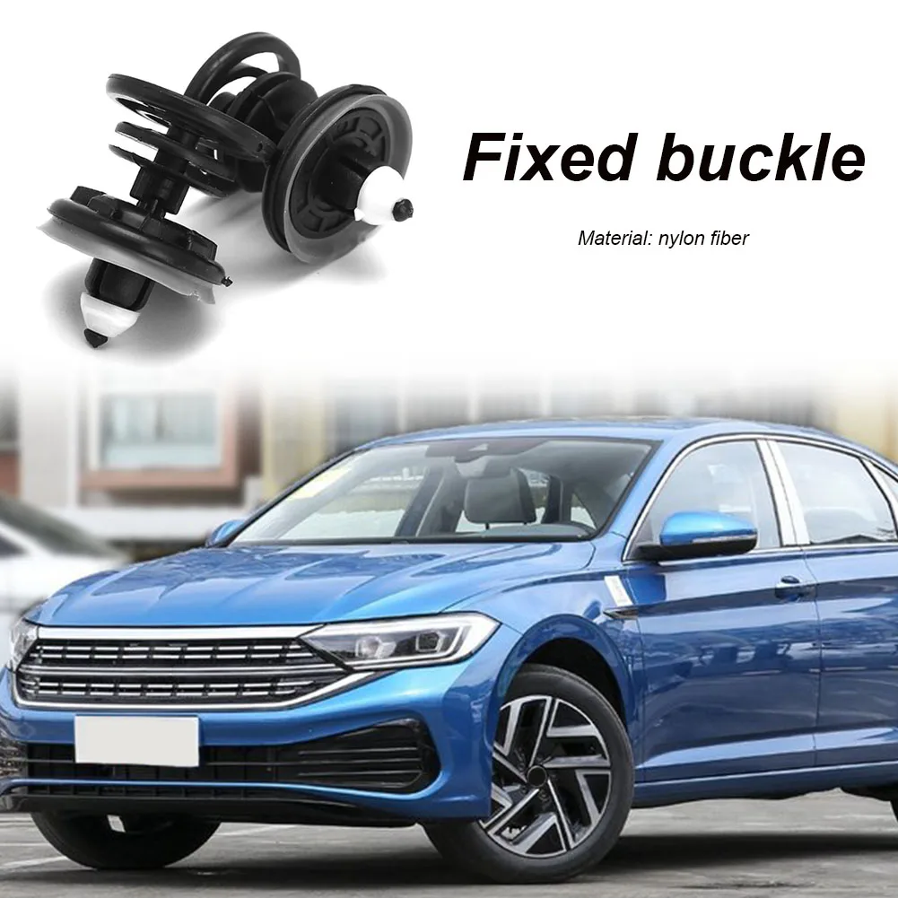 

10pcs Nylon Car Interior Door Trim Panel Fastener Clip for Polo Sagitar Retainer Rivets Cars Accessories Black