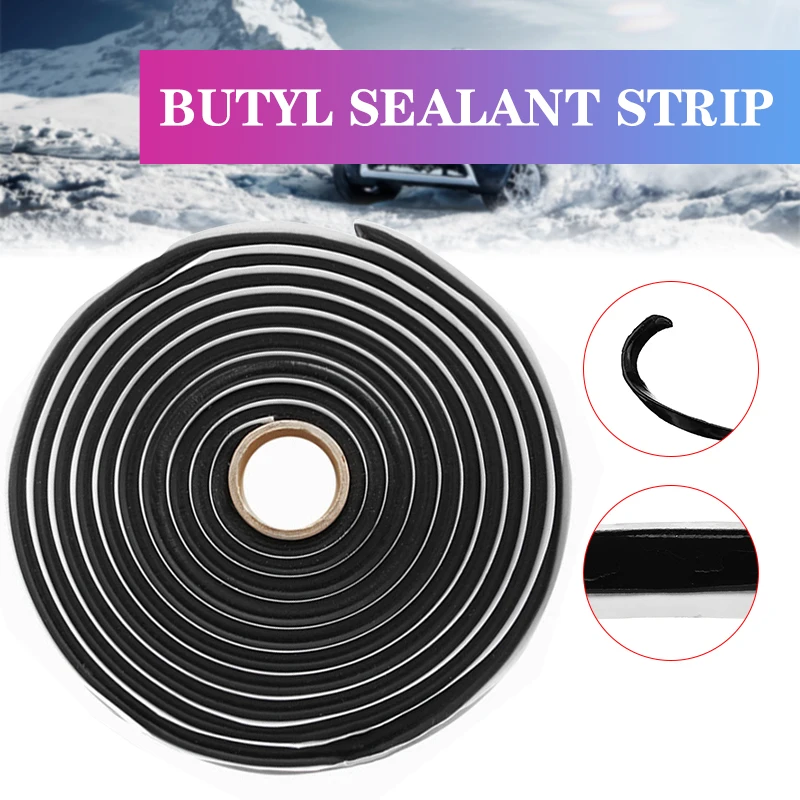 

Car Rubber Sealant Butyl Glue Headlight 8mm-1cmWindshield Retrofit Reseal Hid Headlamps Taillight Shield Glue Tapes