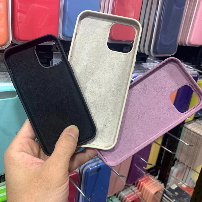 

10pcs Silicone Case 12 13 Cover cases Luxury Liquid Silicone Shockproof Case Back Soft Cover Funda with Packaging shell