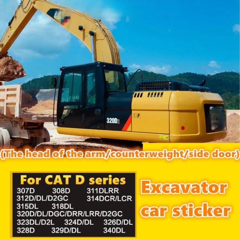 Автомобильная наклейка с логотипом XOJOX наклейки в виде экскаватора Dl Full Car на