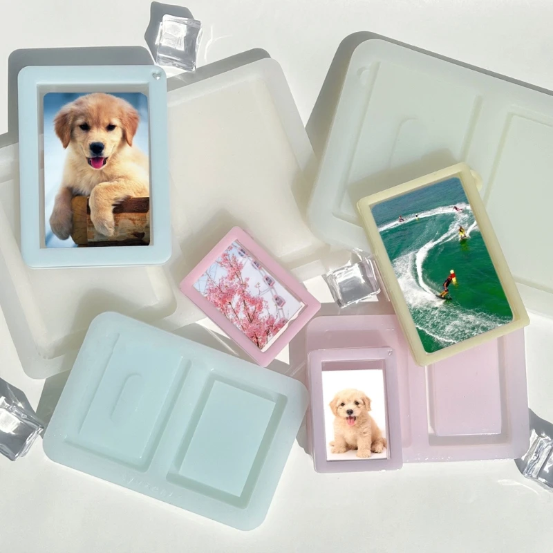 Силиконовая форма для фоторамки Зыбучий песок прямоугольная подвески литья из