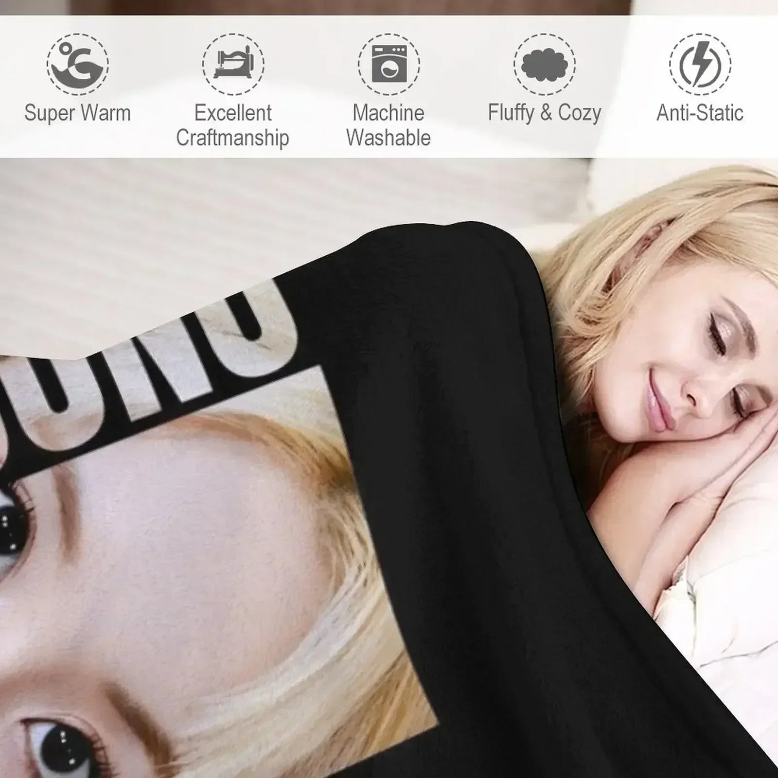 KPOP CHAEYOUNG Плед Мягкое большое для дивана Модные одеяла диванов