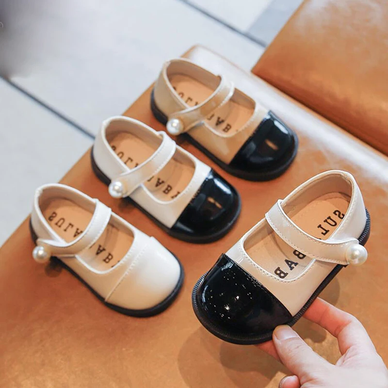 

Toddler Baby Girls Mary Jane Patent Leather Shoes Kids British Style Princess Dress Shoes Infant Shoe Chaussure Fille New Party