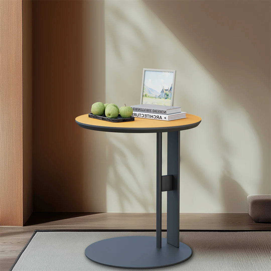 LUVODI C-образный боковой столик ретро-столик для дивана с седлом кожаный Настольный