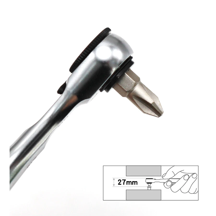 Набор отверток с храповым механизмом TONE 7 в 1 PH/SL/HEX мини-отвертки сделано Японии BR6S