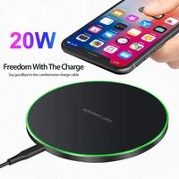 new personalized disc wireless charger 20w fast charge for apple 12 mobile phone wireless charger frosted wholesale