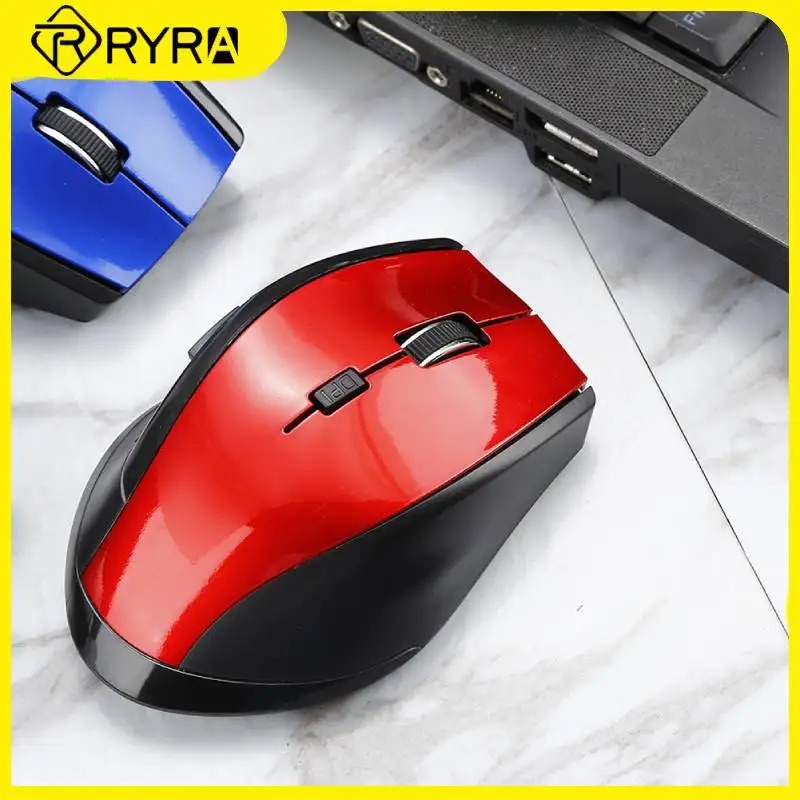 

RYRA 1200DPI 2.4GHz Mouse Wireless Mouse With USB Receiver 6 Keys Optical Mouse PC Laptop Gaming Mice Gamer Mute 8m Battery New