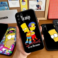 cute homer family s sim psons case for xiaomi redmi note 10 10s 10t pro for redmi note 10 5g phone case tpu silicone cover back