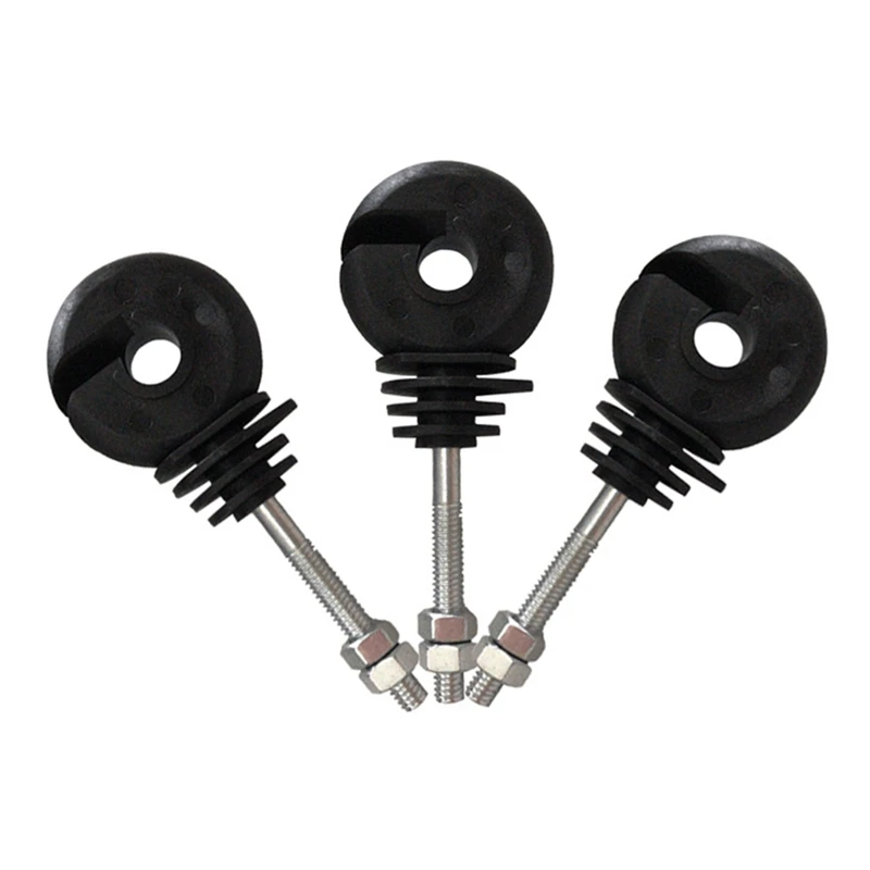 

LJL-50Pcs Electric Fence Offset Ring Insulator For Wood Post Fencing Screw In Posts Wire Agricultural Garden