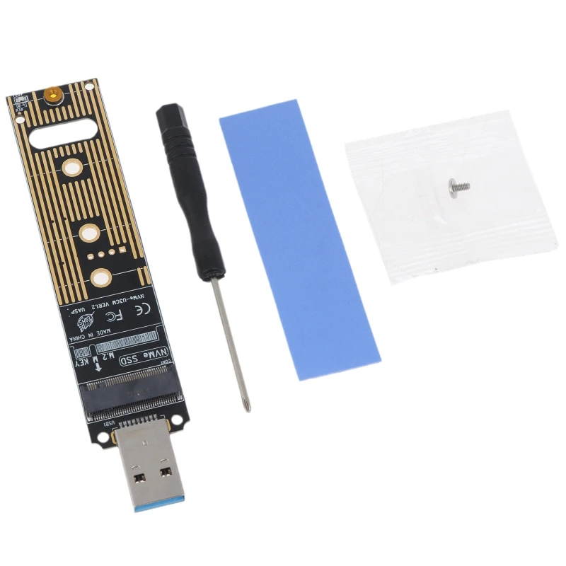 

Высокоскоростной USB адаптер 2 в 1 для M.2 NVME SSD преобразователя карты 10 Гбит/с USB3.1 Y3ND