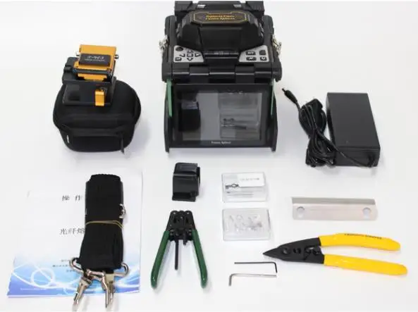 Optical Fiber Fusion Splicer T207H Automatic Multi-Function Clamp Leather Wire Optical Fiber Cable Fusion Machine