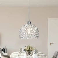 single head restaurant pendant lamps modern minimalist creative crystal new nordic dining table home hanging lights tl033