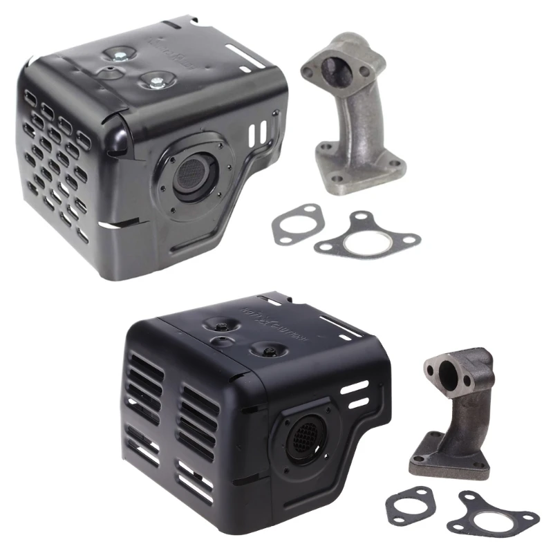 Подходит для двигателя GX240 GX270 8HP 9HP глушитель в сборе с частью выхлопной трубы