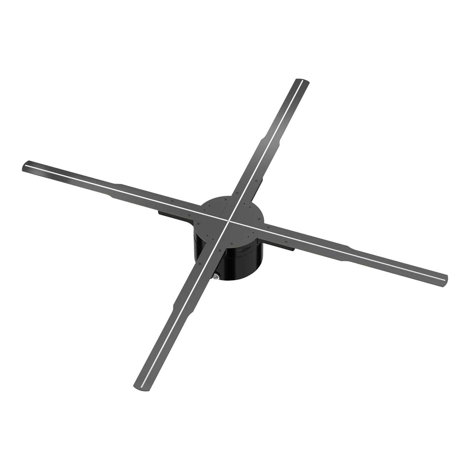 

Wifi 3D Holographic Projector 62cm Fan Naked Eye 3D 722 LED Light Remote Display Support Picture Video Remote Control Customized