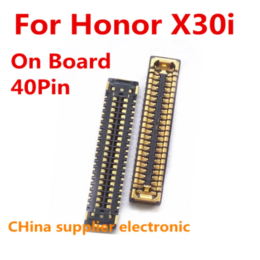 

10-50pcs LCD Screen Display Plug FPC Connector For Huawei Honor V40 X30I Mate40 Mate 40 Lite RS Maimang 9 Y8P 2020 Board 40Pin