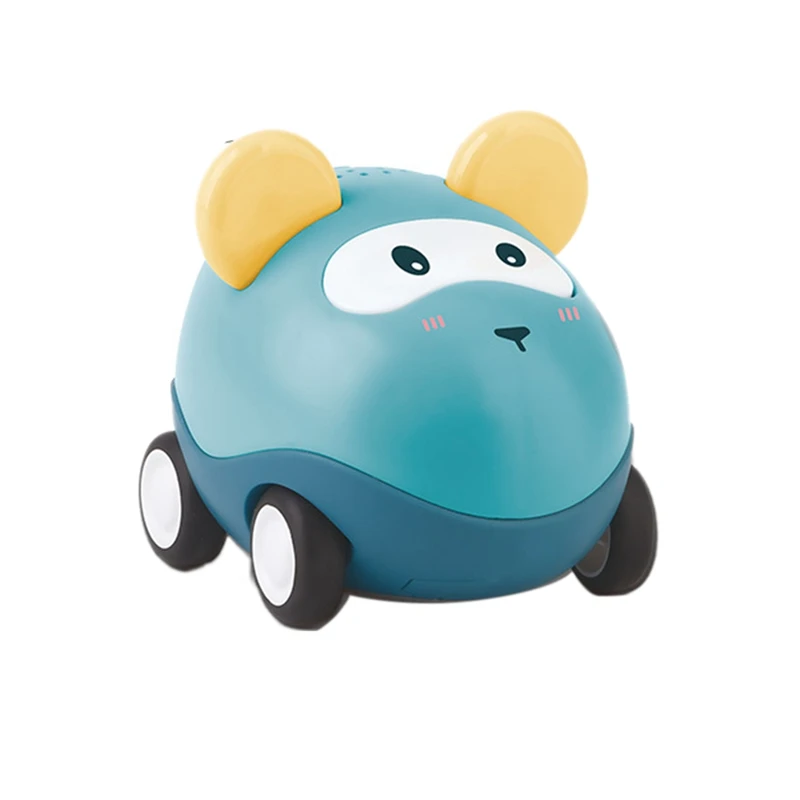 

Ainimal Pull Back Inertial Car Toys Shinning Lights Model For Baby Kids