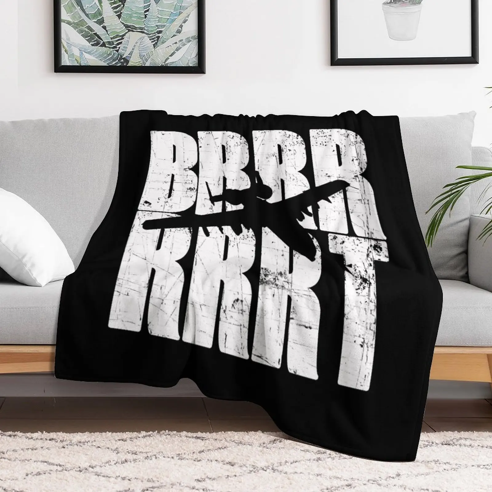 BRRRRT A-10 Warthog военный самолет роскошное декоративное одеяло