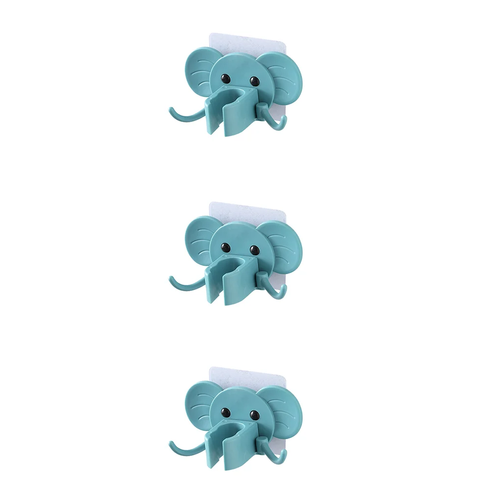 

3PCS Bathroom Support Cartoon Lovely Elephant Hook (Random Color)