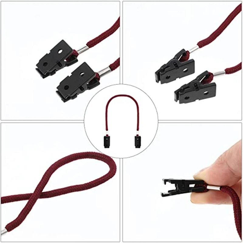 

6 Pcs Hat Shirt Clip Hat Strap Windproof Clips Anti-lost Retainer Cord Rope for Cycling Boating Climbing Drop shipping