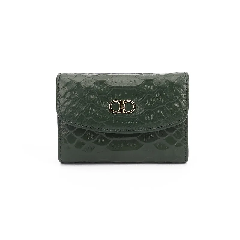 Многофункциональные кошельки из натуральной кожи с узором под змеиную кожу